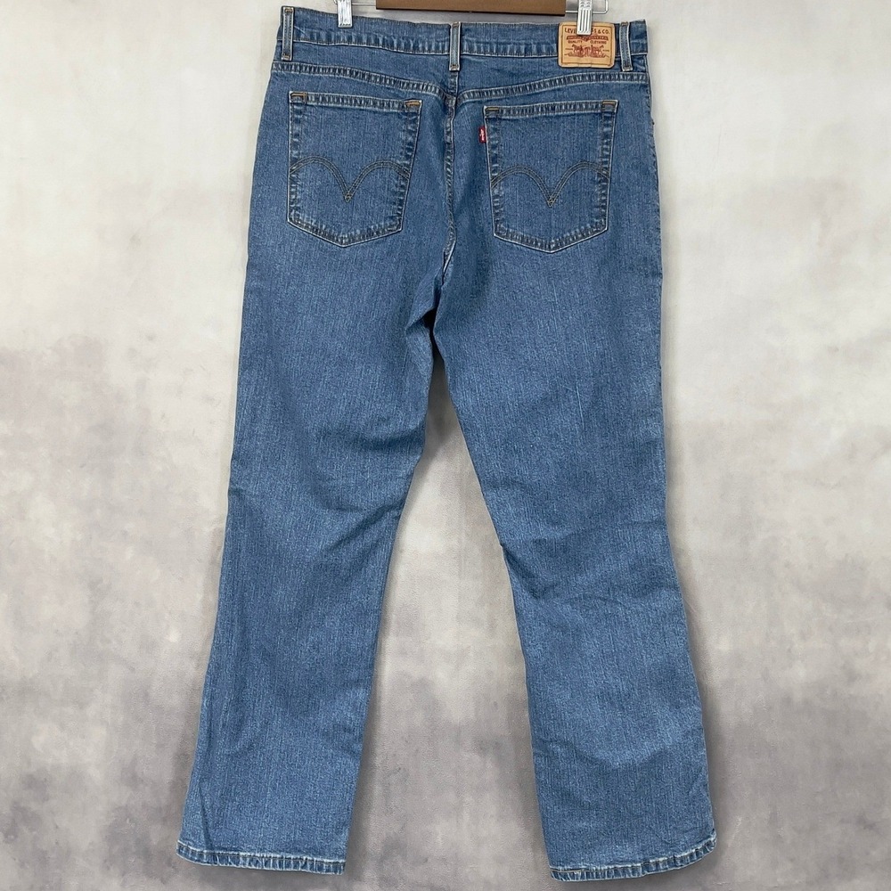 Levis 550 Relaxed Boot Cut Jeans Womens 16 Stretch Denim Classic Western Indie